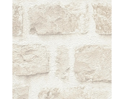 Close-up van een behang met baksteenpatroon