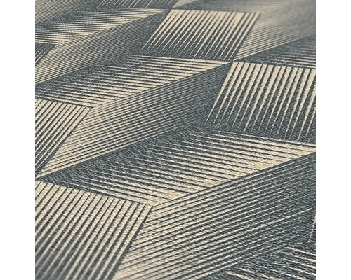 Behang met grafisch lijnenpatroon