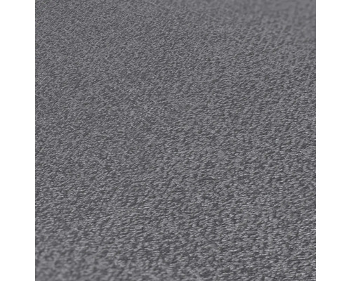 Close-up van een grijs textielbehang met fijne structuur