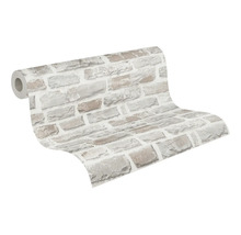 A.S. CRÉATION Vliesbehang 38637-1 Natural Living steenoptiek beige