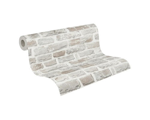 Behangrol met steenmotief voor wanddecoratie