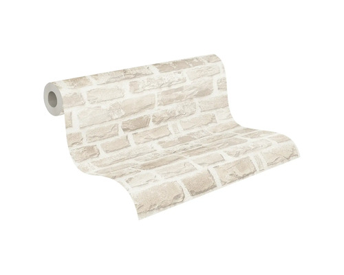 Rol behang met baksteenmotief