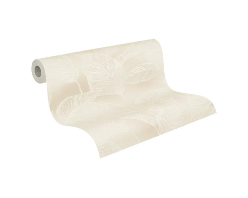 Behangrol met bladmotief