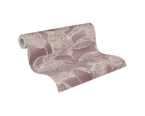 Behangrol met bladerpatroon