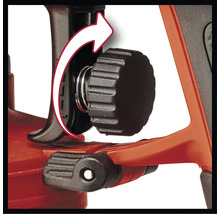 Draaiknop voor instelling op een waterpasinstrument met pijlmarkering