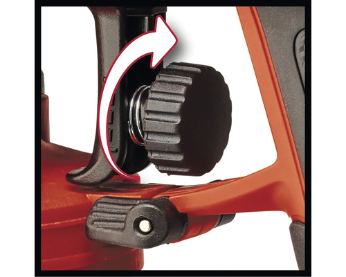 Draaiknop voor instelling op een waterpasinstrument met pijlmarkering