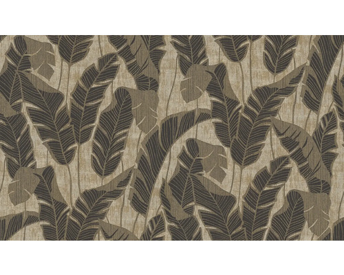 Behang met bladerenpatroon