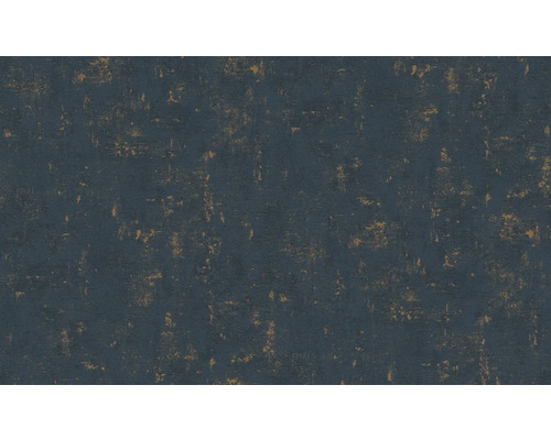 Donkerblauw behang met slijtageplekken