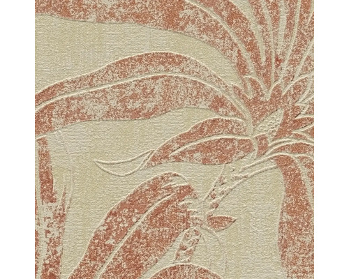 Close-up van een patroonbehang met plantmotieven