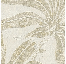 Close-up van een behang met plantenmotief