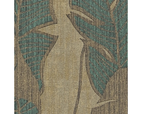 Behang met bladerpatroon