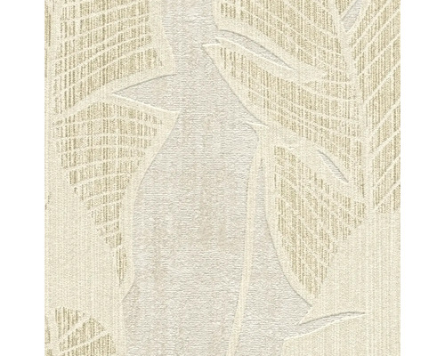 Detailopname van een gestructureerd behang met bladmotief