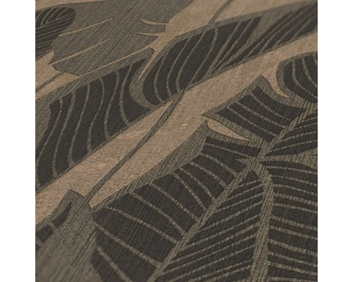 Close-up van een behang met bladmotief