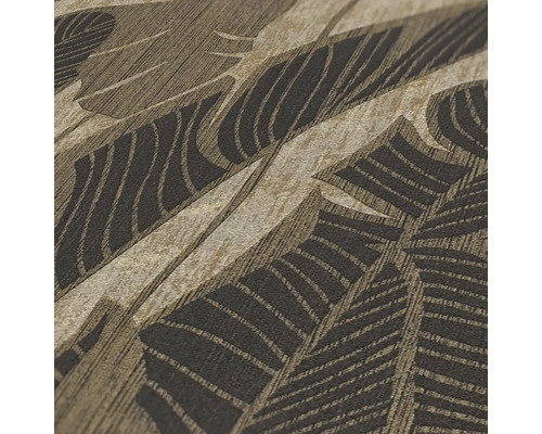 Behang met bladerpatroon