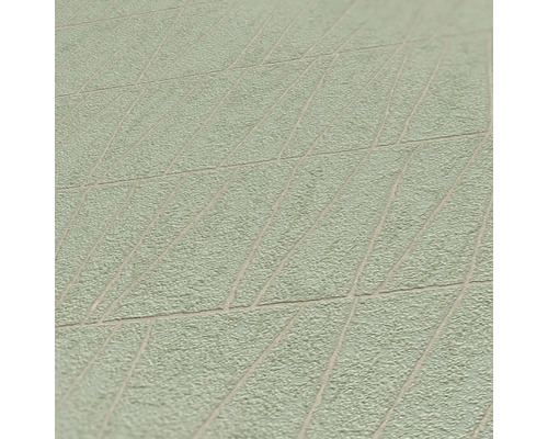 Close-up van een gestructureerd vinylbehang met geometrisch patroon