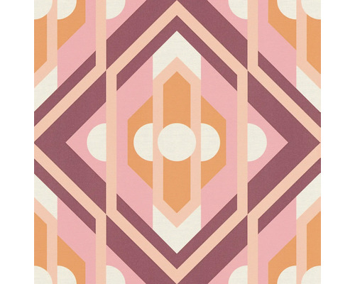 Geometrisch behangpatroon met lijnen en cirkels