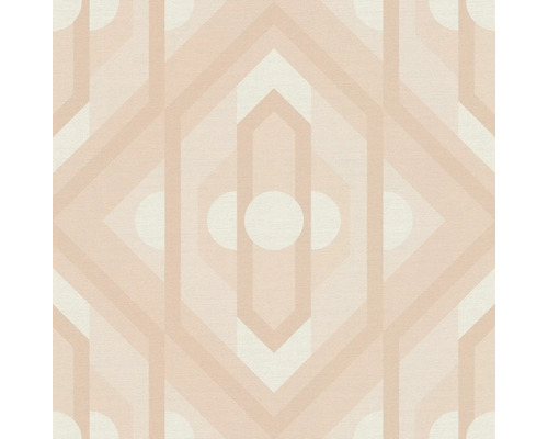 Behang met geometrisch patroon van lijnen en cirkels