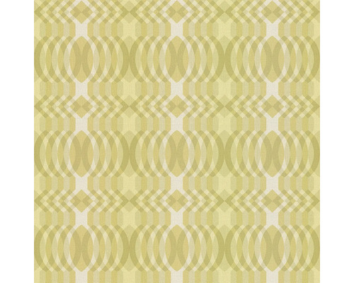 Geel behang met geometrisch patroon
