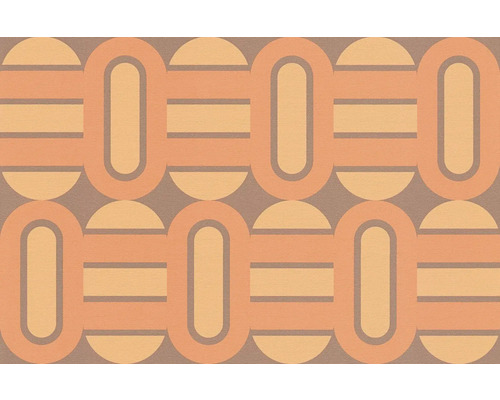 Behang met geometrisch patroon van cirkels en rechthoeken