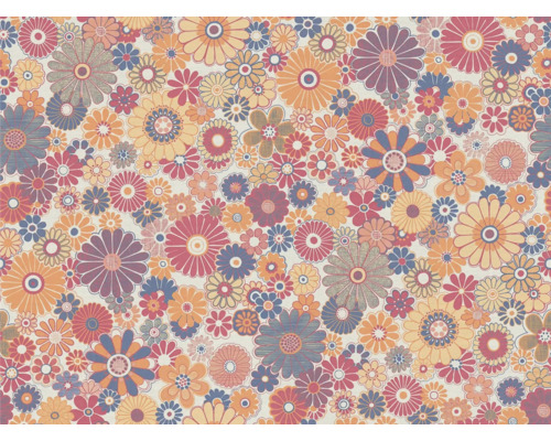 Behang met bloemmotief