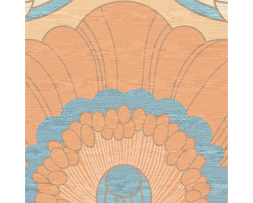 Detail van een behang met bloemmotief