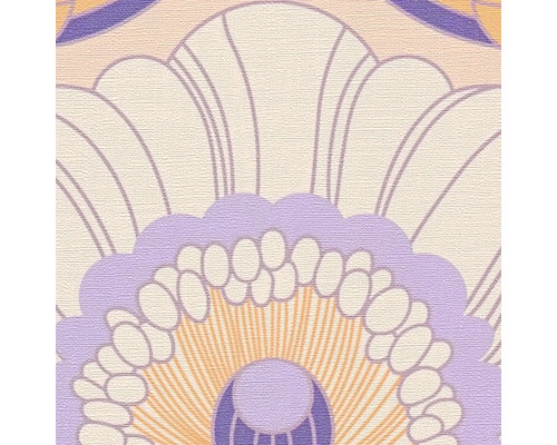 Detail van een behang met bloemmotief