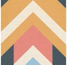 Behang met geometrisch zigzagpatroon