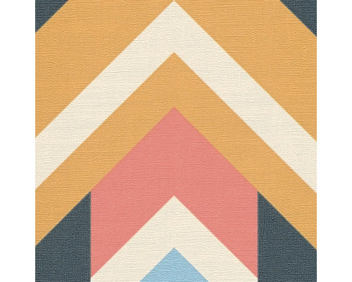 Behang met geometrisch zigzagpatroon