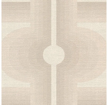 Behang met abstract patroon van cirkels en lijnen