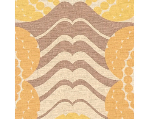 Behang met cirkel- en golfpatroon