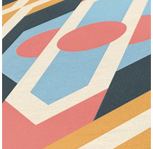 Detailweergave van een behang met geometrisch patroon