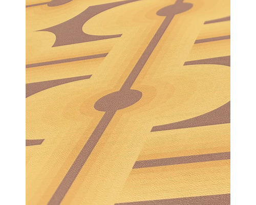 Close-up van een behang met een geometrisch patroon