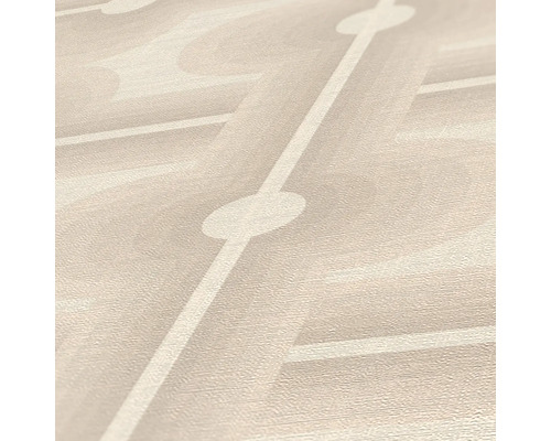 Behang met geometrisch patroon van lijnen en cirkels