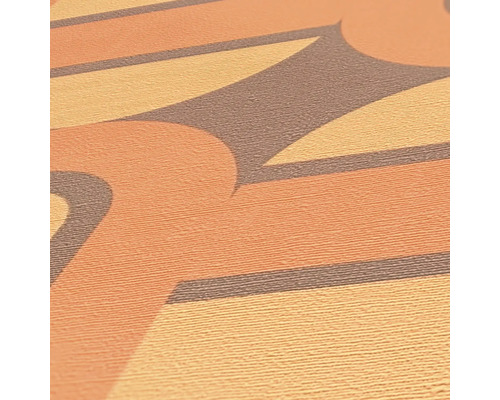 Behang met patroon in retrodesign