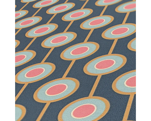 Behang met geometrisch cirkelpatroon