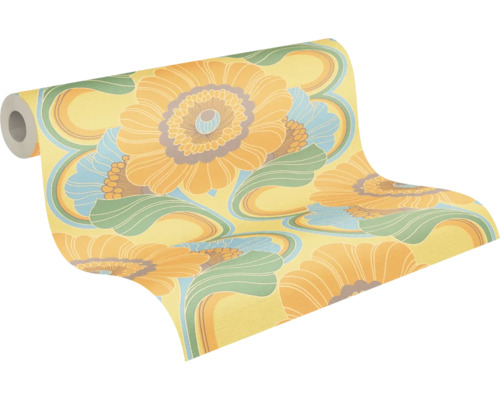 Behangrol met bloemmotief