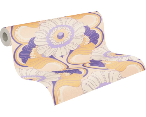 Behangrol met bloemmotief