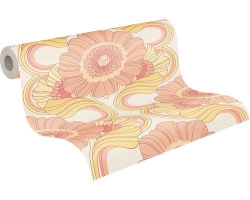 Rol behang met bloemmotief