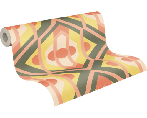 Rol behang met geometrisch patroon