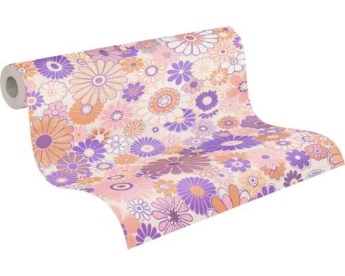 Behangrol met bloemenpatroon