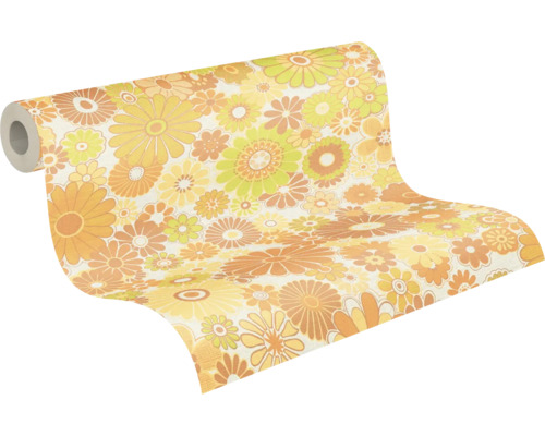 Behangrol met bloemmotief