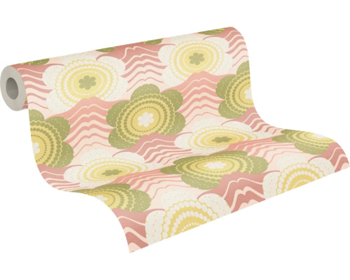 Rol behang met bloemmotief