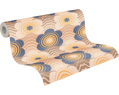 Behangrol met bloemmotief