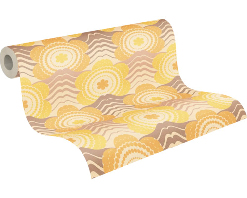 Behangrol met bloemmotief