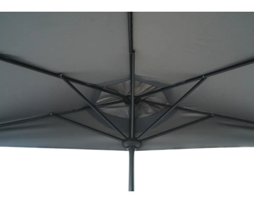 Onderkant van een parasol met frame