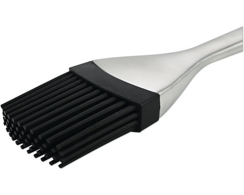 Siliconen grillkwast met roestvrijstalen handvat