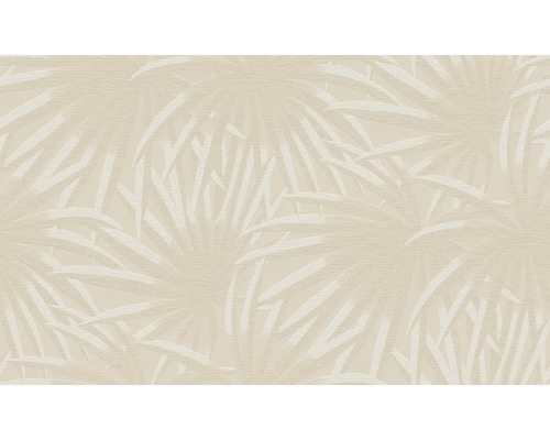 Behang met bladmotief