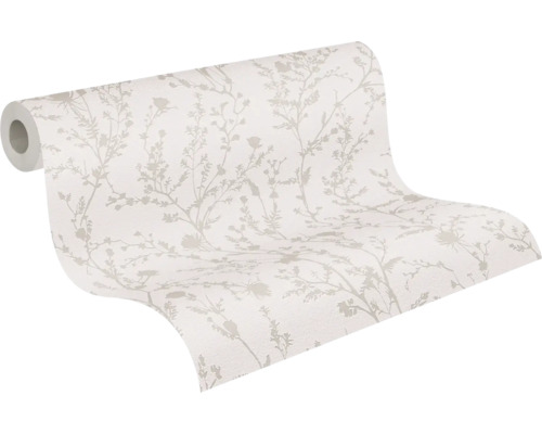 Rol behang met plantenmotief