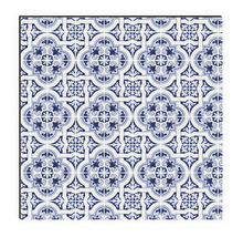 Tegels met blauw decor