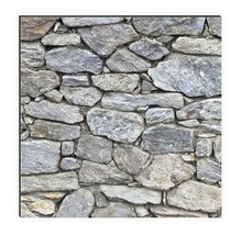 Decoratieve plaat met stenen muur motief